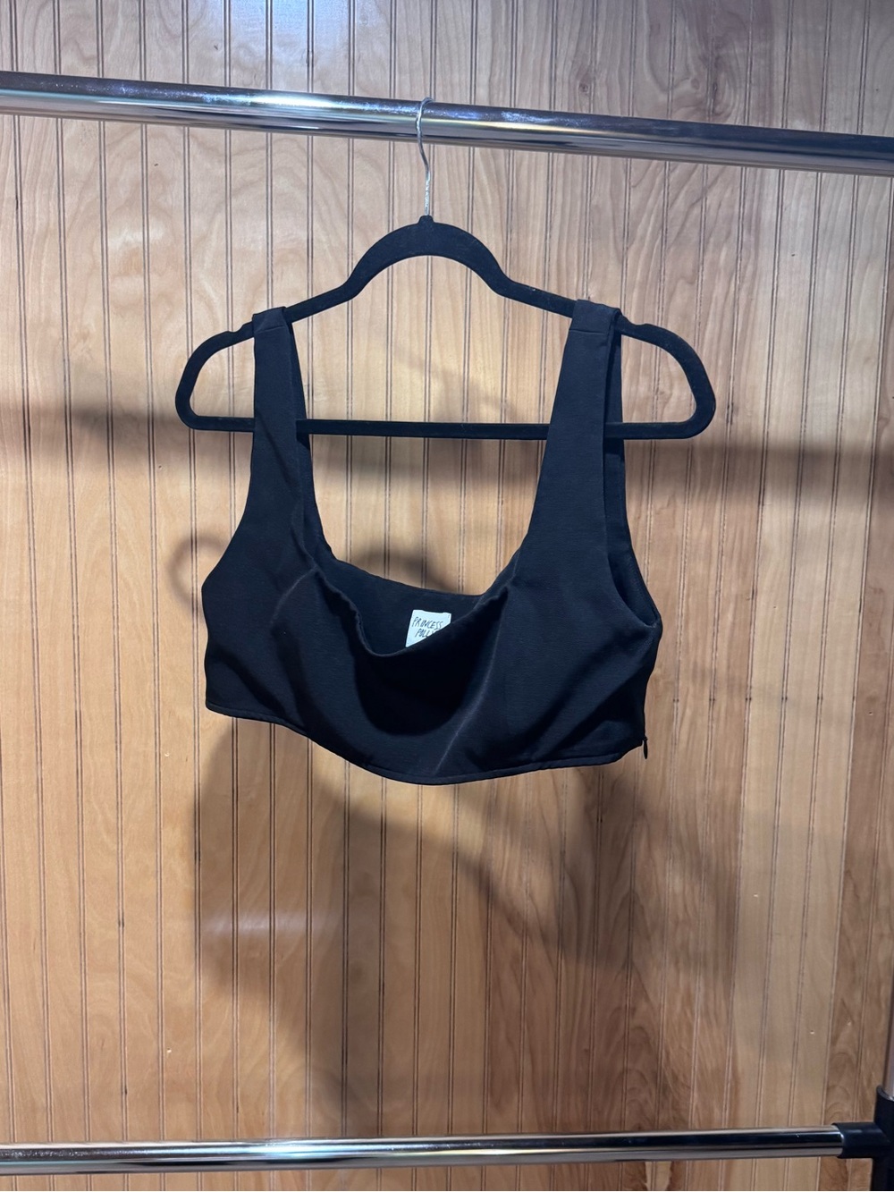 Princess Polly Black Scoop Neck Bralette